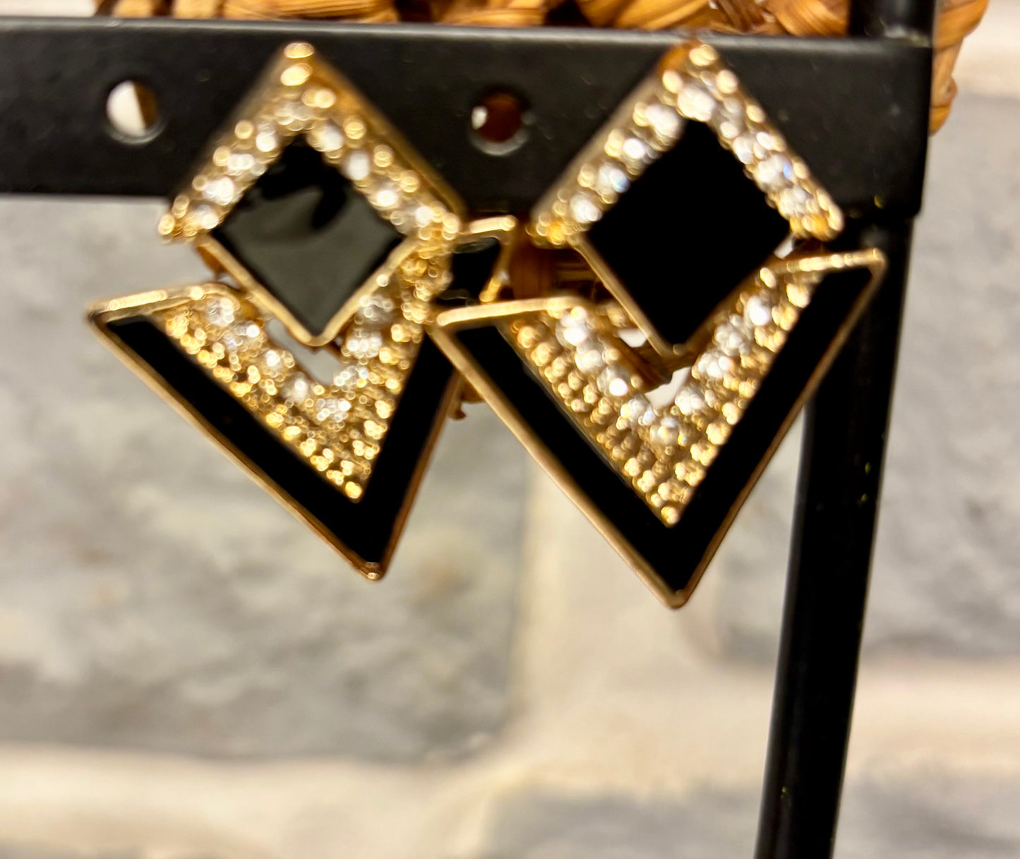 Boucles d’oreilles en losange