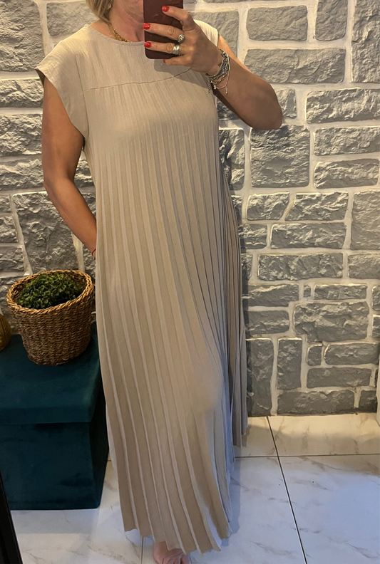 Robe longue plissé