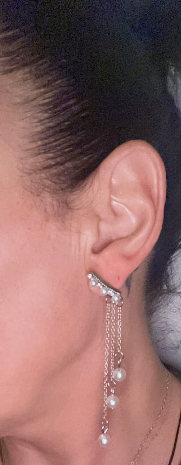 Boucles d’oreilles, perles