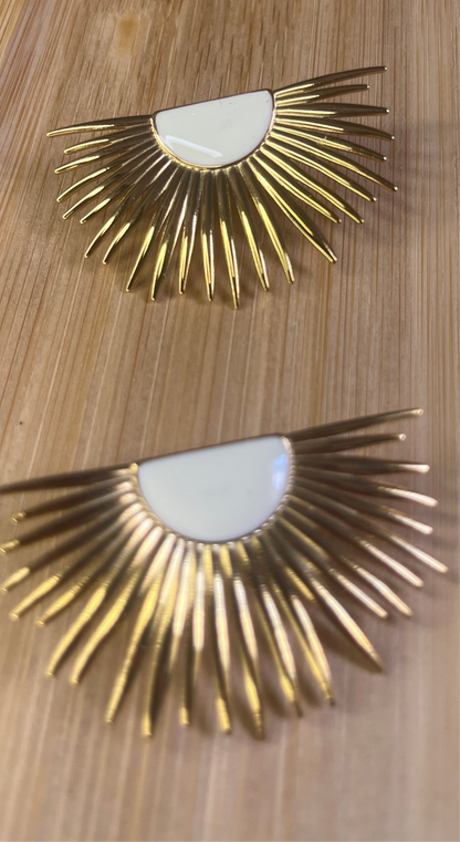 Boucle d’oreille, forme soleil