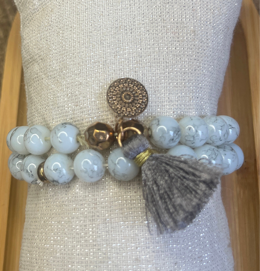 Duo de bracelet en perles
