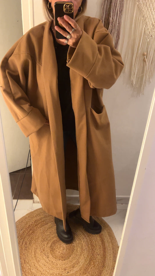 Manteau over size long