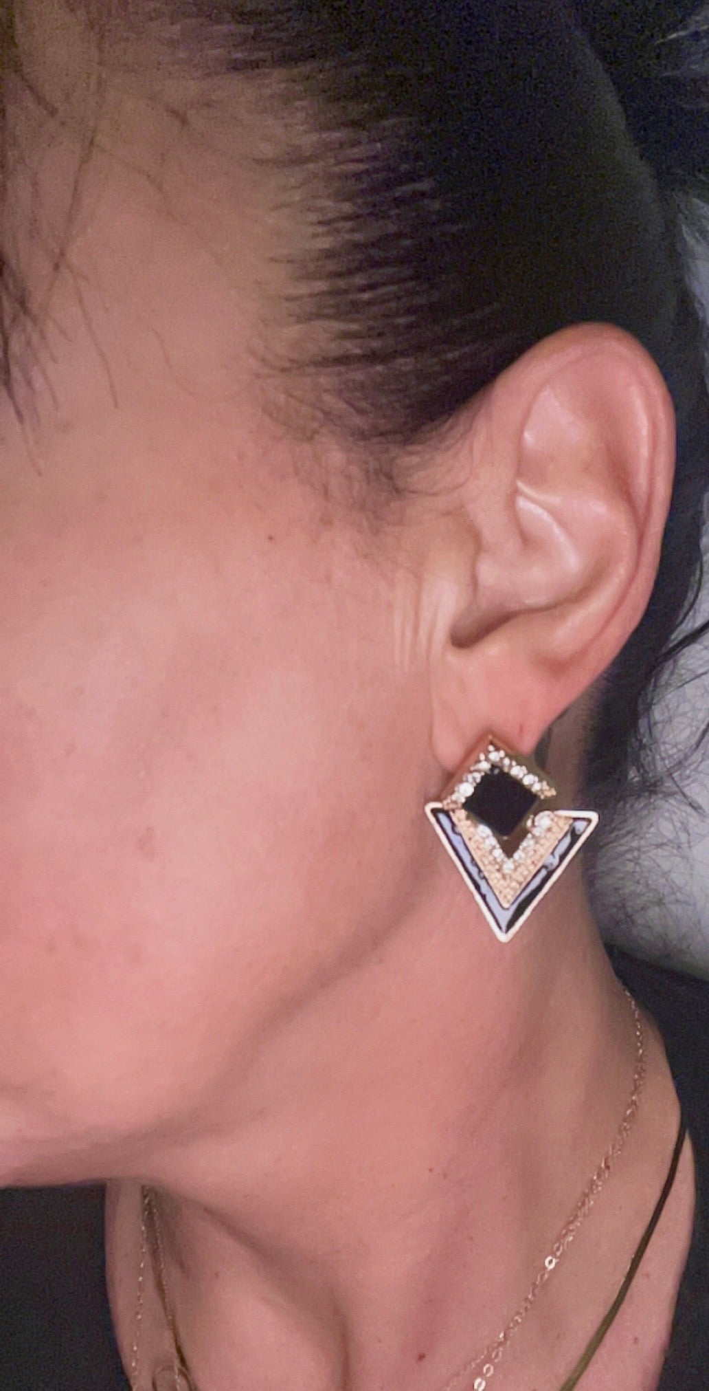 Boucles d’oreilles en losange