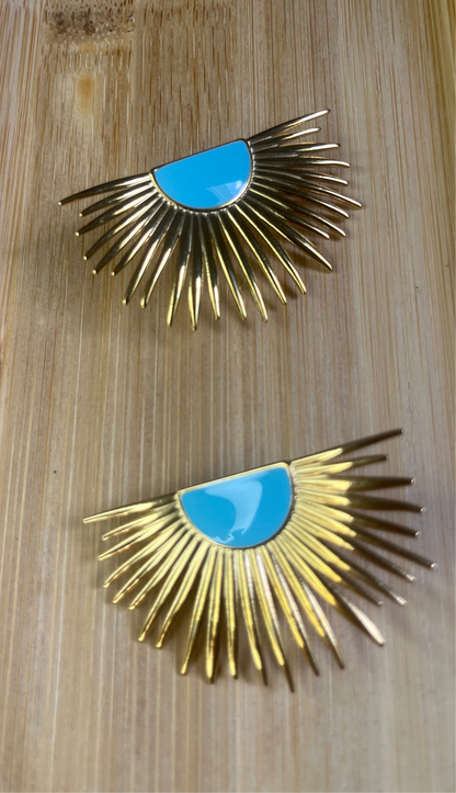 Boucle d’oreille, forme soleil