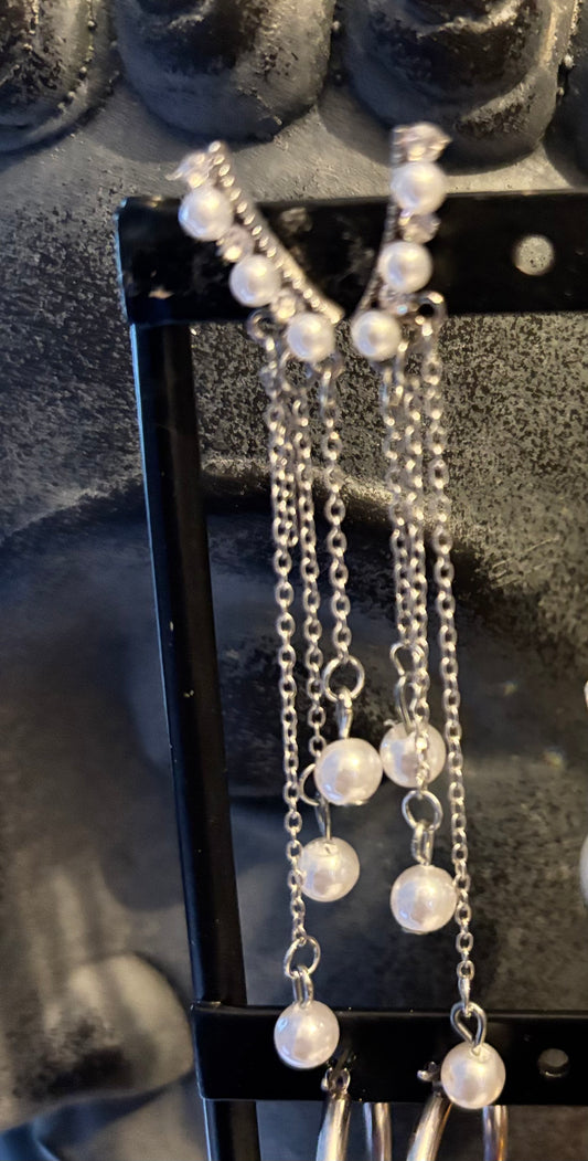 Boucles d’oreilles, perles