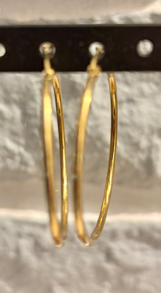 Créole dorée acier, inoxydable